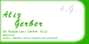 aliz gerber business card